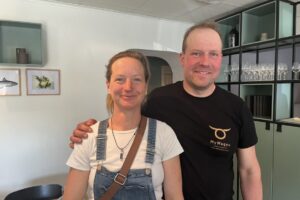 Anja Zimmerman och Carl Trawniczek som föder upp wagyu deltog på sitt första Utvecklingsmöte Anja Zimmerman och Carl Trawniczek som föder upp wagyu deltog på sitt första Utvecklingsmöte